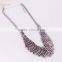 2016 Nice quality wholesale irregularity shape multilevel antique silver oblate snake chain necklace jewelry GJ-073