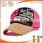 Custom high quality golf cap and hats men, tattered baseball cap with embroidery patch