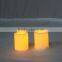 cheap and beautiful Small pillar Shaped plastic LED votive tealight