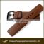 OEM wholesale high-grade waterproof tan leather watch strap