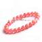 Natural Rhodochrosite bracelet female fashion gem crystal bracelet hand decorated with a single circle of natural color jewelry
