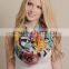100% POLYESTER BLACK TEMPTATION INFINITY PRINT SCARF