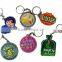 customized design soft pvc 2d sport keychain brand logo emboss