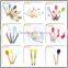FDA/LFGB Different Color Good Quality Stainless Steel Handle Heavy Gauge Silicone Spatula
