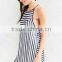 Formal cooperative magic eye striped mini dress for women