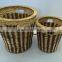 water hyacinth storage basket with iron frame