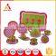 China supplier tulip printing tea pot sets with dishes