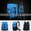 Custom High Quality Large Capacity Blue SLR Camera Backpack Bag for Traveling
