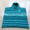 Colorful stripes yarn-dyed kids towelling robe towel hooded poncho