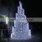 Christmas Led Light Cone Shape Acrylic Tree,Roof Top Holiday Illuminated Trees