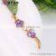 elegant simple flower chain charm 18k jewelry bracelet