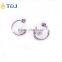 <<<Women Big White Wedding Korean Style Hanging Stud Earring with High quality Imitation Pearl Rhinestone/