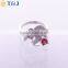 2016 Hot Sale Teen Ladies Punk Jewelry Silver Plating Fox Shaped Rhinestone Rings//