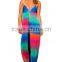 Strap neckline sexy women long maxi dress dip dye thailand clothing