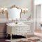 Marble Countertop Single Sink Freestanding Classical Customized Bathroom Furniture