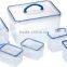 4 Pcs Food Container Keep Fresh Microwave Plastic Food Packing Box