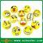 6.3-10cm face emoji PU foam squeeze stress ball/anti stress ball with logo