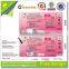 Visible fiber hot stamping coupon