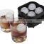 OEM Ice Cream Tools 4 cavities perfect sphere silicone ice ball cube tray