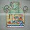 printed cooking apron with pocket in wholesale pvc apron