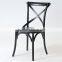 Wooden Rattan Cross Back Chair Modern Furniture X Back Chair