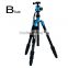 The world's First stylish high quality with three levels video Aluminum colorful professional camera tripod