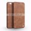QIALINO Dropshipping Case, Ultra Slim Genuine Leather Flip Cover For iPhone 6/6s Plus