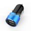 low price high quality mini dual port car usb charger coloful Mobile Phone Charger for Apple and Samsung