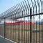 Spear top high security powder coated metal zinc steel fence