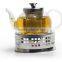 Borosilicate glass teapot with stainless steelfilter & lid