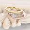 FR029B Fashion Latest Diamond 14k Gold Finger Weding Ring Jewelry For Women