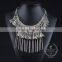 high quality vintage rhinestone chunky statement necklace tin alloy fashion women pendant necklace 6390103