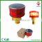 red led flashing solar energy barrier lamp for road safety