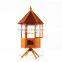 Pawhut Brown Fir Wood Bird Cage W/2 Trays