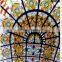 decorative tempered stained glass ceiling dome
