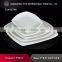Microwave safe ceramic dinner plate ceramic square plate white dinner plate