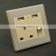 High quality usb wall mounted power outlet socket usb charging wall socket
