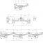 16 T OverSlung square Axle type Semi Truck suspension