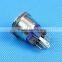Daier 22mm SPDT 1NO 1NC Illuminated Waterproof Push Button Switch With Light