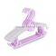 Pack of 5 Colorful Plastic Coat Hanger With Pants /Skirt Hooks With Cartoon Type