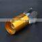 Crystal glass stopper wine glass bottle cap with aluminum screw cap custom
