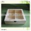 hinge transparent lid pine wood moon cake box