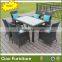 Restaurant furniture 6 seater rattan dining set
