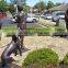 bronze foundry lost casting wax baseball boy statue for home decor