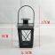 Antique Metal Lantern With Led Candle Outdoor Decorative Metal Latnern