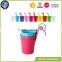 Seamless Integrated Cheap Mini Bright Color Balcony Hanging Metal Hook Flower Pot