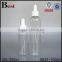 130ml  best sellers cosmetic water toner clear spray bottle high quality round shoulder pet plastic bottle spray cheapest