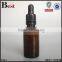 2017 hot sale essential oil glass bottle brown 5 ml 10 ml oil glass bottle with brown dropper