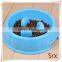 Manufacturer unique Best selling Cute Superior Environmental Friendly Dog Cat Pet Plastic Food round Bowl wholesale