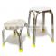 Round Shape Stainless Steel Metal Stool Bar Chairs Restaurant Chair
